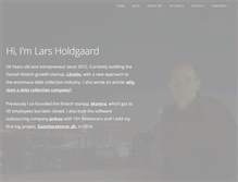 Tablet Screenshot of larsholdgaard.com
